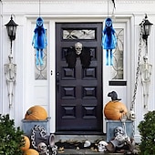 cheap Halloween Outdoor Decor-2pcs of Halloween Metal Yard Signs Double Ghost Garden Stakes Perfect for Horror Zombie And Vampire Themes Outdoor Yard Patio Garden Decor
