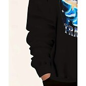 billiga Pojkens 3D Sporter &amp; Spel-Pojkars casual hoodie med tung tung tung saur roligt abstrakt tryck långärmad vår höst mode streetwear barn 4-12 år huva utomhus casual daglig normal passform
