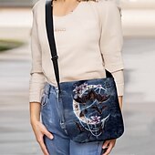 olcso Táskák-női halloweeni tökös crossbody táska - boszorkánykalap és macskaminta, állítható pánttal, könnyű, bolyhosított válltáska, tökéletes ünnepi bulikra és trick or treat eseményekre