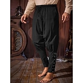 Χαμηλού Κόστους Ενδύματα-Ρετρό / Βίντατζ Μεσαίωνα Αναγέννησης Παντελόνια Σύνολα Ζώνη Μέσης Πειρατής Βίκινγκ Φανταχτερή Φόρεμα Ανδρικά Βίκινγκ Απόκριες Μασκάρεμα Επίδοση Μασκάρεμα LARP Ενηλίκων Πουκάμισο Παντελόνια Ζώνη