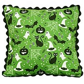 お買い得  装飾用クッションカバー-ハロウィン用枕カバー1枚、ゴースト幾何学模様、カジュアルスクエアジッパー、伝統的クラシック