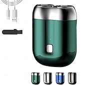 levne Osobní péče a zdraví-kapesní holicí strojek USB mini holicí strojky pro muže mini elektrický holicí strojek se dvěma hlavicemi ideální dárek pro muže, přítele, otce, cestovatele a podnikatele