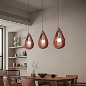tanie Światła wiszące-Duże, nowoczesne lampy wiszące, japońskie lampy wiszące w stylu wabi-sabi, żyrandol w kształcie kropli deszczu do jadalni, kuchni, wyspy, korytarza, restauracji, g9 50 cm