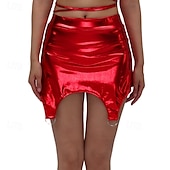 preiswerte Unterteile-Retro Vintage 1980er Rock Disco Einfarbig Damen Karnevalskostüm Halloween Karneval Pride Parade Pride-Monat Erwachsene Röcke