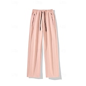 Недорогие Беговые штаны и леггинсы-Муж. Штаны Широкие брюки Спортивные штаны Карман Кулиска Завышенная Нижняя часть Одежда для спорта и отдыха Для спортивного зала Тренировка Осень Быстровысыхающий Дышащий