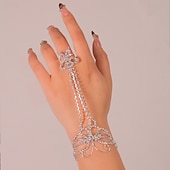 economico Braccialetti-Per donna Bracciale ad anello / Bracciale schiavo Classico Farfalla Prezioso Benedetto Moda Personalizzato Lusso Strass Gioielli braccialetto Argento Per Matrimonio Streetwear Regalo Fidanzamento