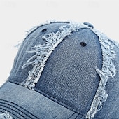 economico Cappellino da baseball da uomo-Per uomo Cappellino da Baseball Cappello da Sole Cappello da Camionista Nero Rosa Jeans Moda Casual Streetwear Quotidiano Tinta unica Regolabile Protezione solare Traspirante
