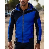 abordables Chaquetas de correr-Hombre Chaqueta para correr Chaqueta para exteriores Chaqueta con capucha Bolsillo Con Capucha Manga Larga Camiseta Ropa Deportiva Impermeable Resistente al Viento Ligero Transpirable Entrenamiento