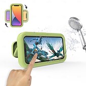 cheap Waterproof Phone Pouch-360 Rotatable Retractable Adjustable Shower Phone Case HolderAnti-fog HD &amp; sensitive screen Wall Mounted Phone Holder for Bathroom Mirror Bathtub KitchenShower Accessories for 4-7 Phones