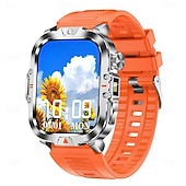 baratos Smartwatch-Relógio inteligente 2,01 polegadas smartwatch fitness relógio de corrida bluetooth pedômetro lembrete de chamada rastreador de atividades compatível com android ios homens longa espera à prova d&#039;água