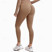 abordables Leggings y mallas de yoga-Mujer Leggings Capri Mallas Leggings de Yoga Control de barriga Alta cintura Gimnasio Rutina de ejercicio De Deporte Prendas de abajo Color sólido Negro Blanco Azul Otoño Deportes Ropa de Deporte