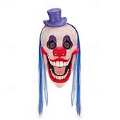 economico Maschera di Halloween &amp; Accessori-Maschera di Halloween, cuffia in lattice, cuffia da clown, maschera sorridente, faccia da fantasma, performance, bar, palla, cosplay, accessorio