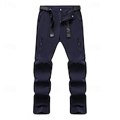 halpa Pohjat-Miesten Reisitaskuhousut Vaellushousut Sadehousut retkeilyyn Fleece-housut Talvi Ulko- Normaali Vedenkestävä Tuulenkestävä Nopea kuivuminen Alaosat Tasku Musta Tumman harmaa Retkeily ja vaellus Juoksu