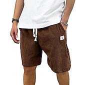economico Pantaloncini casual-Per uomo Shorts Pantaloncini Estivi Pantaloncini casual Pantaloncini di velluto a coste Tasca Elastico in vita Coulisse Semplice Comodità Traspirante Corto All&#039;aperto Vacanza Canotta sportiva Casual