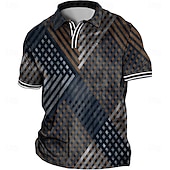 ieftine polo pentru bărbați mărimea plus-Bărbați Mărime Plus Tricou POLO Mare si inalt Imprimeu Grafic Răsfrânt Imprimeu Manșon scurt Primavara vara Sport Modă Șic Stradă Designer În aer liber Stradă Topuri