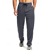 economico Gamba Dritta-Per uomo Pantaloni da tuta Pantaloni Pantaloni della tuta a gamba dritta Tasca Elastico in vita Coulisse Blocco di colori Comodità Sport all'Aperto Quotidiano Moda Casual Nero 1 # Nero Micro-elastico