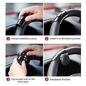 abordables Service de Véhicule-Bouton de rehausseur de volant universel, poignée de direction assistée pour voiture, roulement à billes, poignée d&#039;assistance, contrôle de rotation facile pour tous les véhicules, camions, SUV
