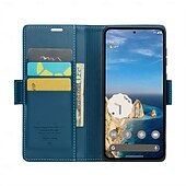 Недорогие Другие чехлы для телефонов-телефон Кейс для Назначение Google Pixel 9 ProXL Pixel 8 Пиксель 9 Откидная крышка Полная защита тела Откидная подножка Разъем для карты ТПУ Кожа PU