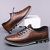 abordables Baskets-Baskets décontractées en similicuir texturé pour homme – chaussures à lacets légères pour la marche quotidienne, les voyages et le style urbain du week-end