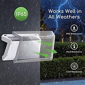 cheap Outdoor Wall Lights-33 73 LED Beads Aigostar Solar Lights for Outdoor Use with Motion Sensor 4 Modes Solar Light Waterproof IP65  Wireless Outdoor Wall Lights for Garden Garage Balcony Stairs Yard  1PC