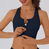 economico Reggiseni sportivi &amp; gilet-Per donna Reggiseno sportivo Intimo / Maglia Intima Supporti alti Traspirante Senza fili Imbottito Colore Solido / Tinta Unita Sport Abbigliamento sportivo Nero Blu Palestra Fitness Yoga