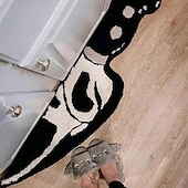 economico Tappetini e tappeti-Tappeto teschio di Halloween, coltello, orrore, spaventoso, urlo, comodino, resistente all&#039;usura, cashmere, casa, benvenuto, arredamento