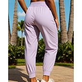 voordelige Hardloopbroeken en Tights-Dames Joggingbroeken Trainingsbroek Trekkoord Zak Hoge taille Kleding Onderlichaam Sportschool Sportkleding Training Zomer Lente Sneldrogend Vochtregelerend Ademend Sportschooltraining Voor buiten
