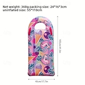 cheap Outdoor Activity-Thick PVC Inflatable Surfboard  Multi-Color with Fun Designs Perfect for Swimming and Outdoor Water Activities Beach Accessories Durable Surfboard