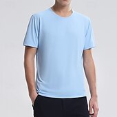 abordables Tapas-Hombre Camiseta de rendimiento Camiseta deportiva Manga Corta Cuello Barco Camiseta Al aire libre Secado rápido Ligero Reductor del Sudor Transpirable Poliéster Negro Blanco Rojo Tenis Golf Corriendo