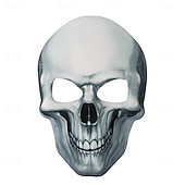 economico Maschere-Teschio scheletro Halloween Maschera Horror Spaventoso Fosforescente casco integrale Adulti Per uomo Per donna Unisex Halloween Carnevale Performance Feste Costumi di Halloween facili Vestirsi