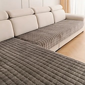 baratos Cortinas &amp; Cortinados-Capas de sofá de flanela acolchoada, protetores de móveis macios e duráveis, adequados para todas as estações, adequados para cães e gatos, laváveis à máquina, adequados para quarto, sala de estar,