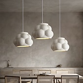 Недорогие Подвесные огни-Подвесной светильник Cloud Wabi Sabi, высота 28 см, тёплый белый свет, цоколь E26/E27, регулируемая цепь