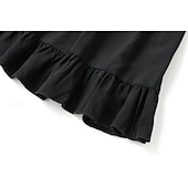 billige Boho-kjoler-Dame Mini kjole Boho-kjole Western kjole Klassisk Moderne utendørs Feriereise Ferie Normal عادي Langermet Løse skuldre Svart Sommer