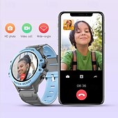 Недорогие Смарт-часы-K55H Умные часы 1.28 дюймовый Смарт Часы Bluetooth Таймер Напоминание о звонке Датчик для отслеживания сна Пульсомер Сидячий Напоминание Совместим с Android iOS IP68 Дети GPS