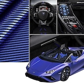 abordables Servicio de Vehículo-Funda antideslizante de silicona y fibra de carbono para volante de coche, ajuste universal, elegante, antideslizante, con agarre suave, para la decoración interior del coche y un cómodo accesorio de conducción.