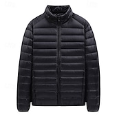 abordables Chaquetas acolchadas-Hombre Chaqueta acolchada Chaqueta de Invierno Al aire libre Térmico Templado Trajes de senderismo Ropa de senderismo Invierno Camiseta Camping / Senderismo / Espeleología Viaje Negro Borgoña Azul