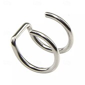 abordables Bijoux piercings-Femmes Bijoux de Corps 2 cm Anneau de nez / goujon de nez / piercing de nez Argent / Noir Géométrique Élégant Alliage Bijoux de fantaisie Pour Soirée Été