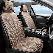 abordables Housses de siège de voiture-1 ensemble de coussins de siège d&#039;été essentiels pour sièges avant simples, dotés d&#039;un design simple et polyvalent avec un matériau frais. Ils sont confortables, respirants et faciles à installer.