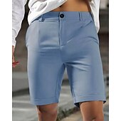 preiswerte Arbeitsshorts-Herren Schicke Shorts Burmuda Shorts Arbeitsshorts Tasche Einfach Komfort Atmungsaktiv Kurz Outdoor Geschäft Mode Lässig Schwarz Blau