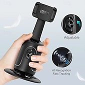 cheap Phone Holder-Manufacturer intelligent AI face recognition 360  cell phone head Jitterbug live self-timer panoramic follow shot anti-shake