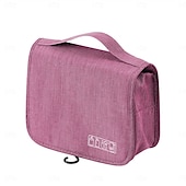 cheap Cosmetic Bags &amp; Cases-Portable Hanging Toiletry Bag - Waterproof Travel Organizer for Cosmetics and Toiletries with Multiple Compartments