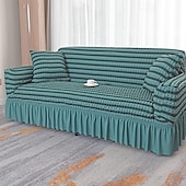 cheap Sofa Cover-3D Bubble Lattice Elegant Stretch Sofa Cover Loveseat Cover Couch Cover Spandex Elastic Sofa Slipcover Protector with Skirt
