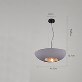 economico Luci a sospensione-Lampadario a sospensione in metallo in stile moderno, paralume per lampada a sospensione con personalità creativa, apparecchi di illuminazione per la decorazione della camera da letto e del soggiorno