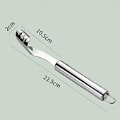 abordables Utensilios de cocina y gadgets-Extractor de semillas de pimiento, 2 unidades, herramienta extractora de corazón de chile de acero inoxidable para pimientos morrones, melón amargo y pimientos verdes, utensilio de cocina fácil para