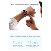 billige Smartarmbånd-V36 Smartklokke 1.5 tommers Smart armbånd Smartwatch blåtann Skritteller Samtalepåminnelse Aktivitetsmonitor Kompatibel med Android iOS Dame Lang ventetid Vanntett Mediakontroll IP65 22mm Urkasse
