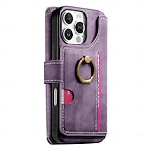 お買い得  iPhone用ケース-電話 ケース 用途 iPhone 16 Pro Max プラス iPhone 16 iPhone 16プラス iPhone 16プロ iPhone15 iPhone 15 Pro Max iPhone 15 14 Pro Max Plus iPhone 13 Pro Max ウォレットカードケース ジッパ－ キックスタンド カード挿入口 レトロ風 TPU ナイロン PUレザー