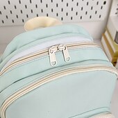 abordables Sacs à dos de Collège-Sac à dos rose pour fille, idéal pour l&#039;école et le quotidien – cartable léger avec poche zippée sur le devant, idéal pour les adolescentes et les étudiants.