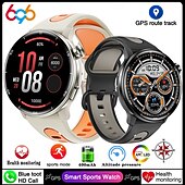 abordables Montres connectées-S666R Montre intelligente 1.43 pouce Smartwatch Montre Connectée Bluetooth Podomètre Rappel d&#039;appel Moniteur d&#039;Activité Compatible avec Android iOS Hommes GPS Longue Veille Étanche IP68 Boîtier de