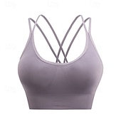 abordables Soutiens-gorge de sport &amp; gilets-Soutien-gorge Rembourré Haut de Soutien-Gorge Soutien-Gorges de Sport Femmes Soutien-Gorges de Sport ​Brassière Soutien-Gorge Top Réglable Séchage Rapide Léger Entraînement en salle Danse Course Des