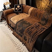 economico Copridivano per animali domestici-Copridivano in ciniglia vintage antigraffio per cani, adatto agli animali domestici